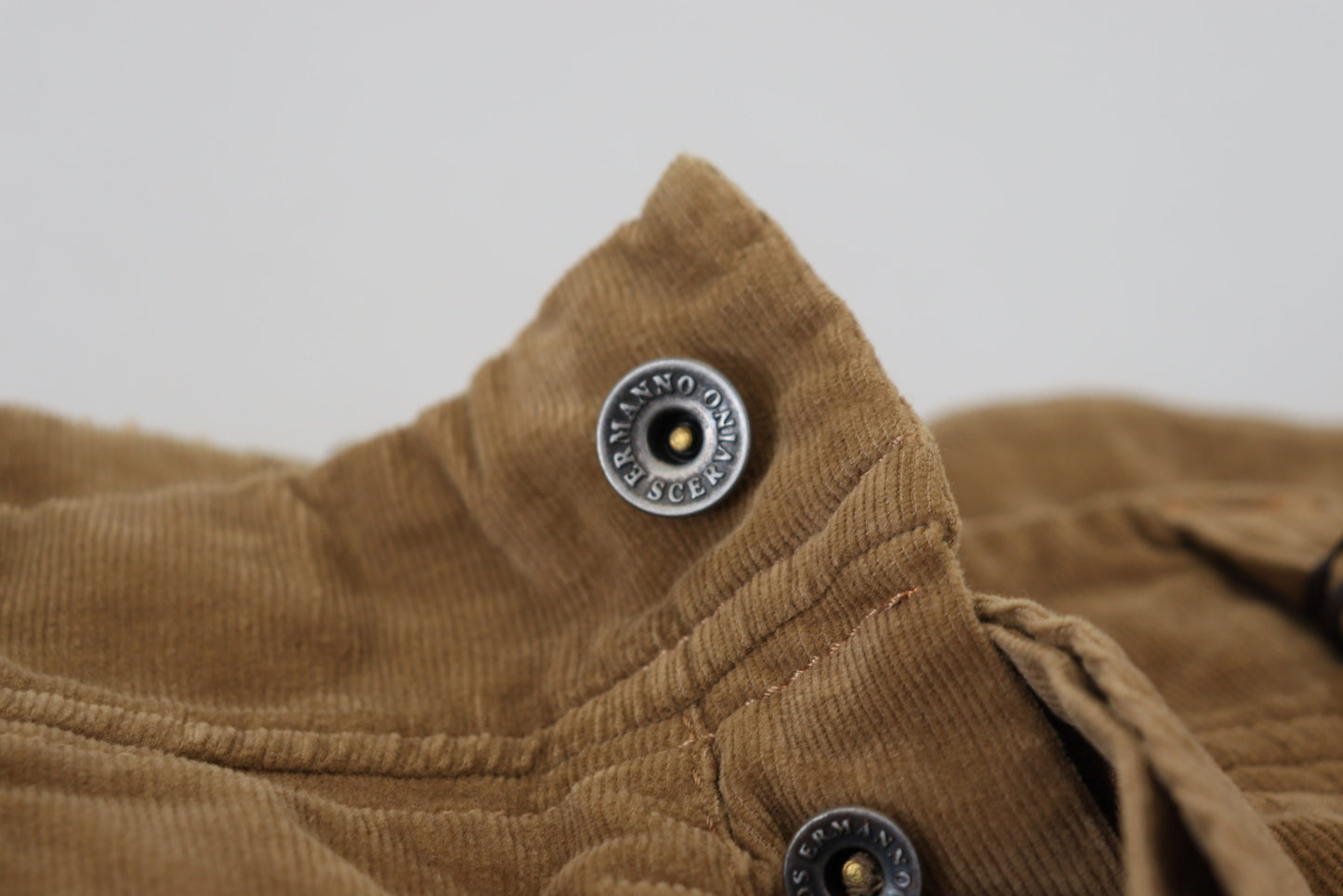 Ermanno Scervino Brown Cotton Corduroy Cargo Pants Ermanno Scervino