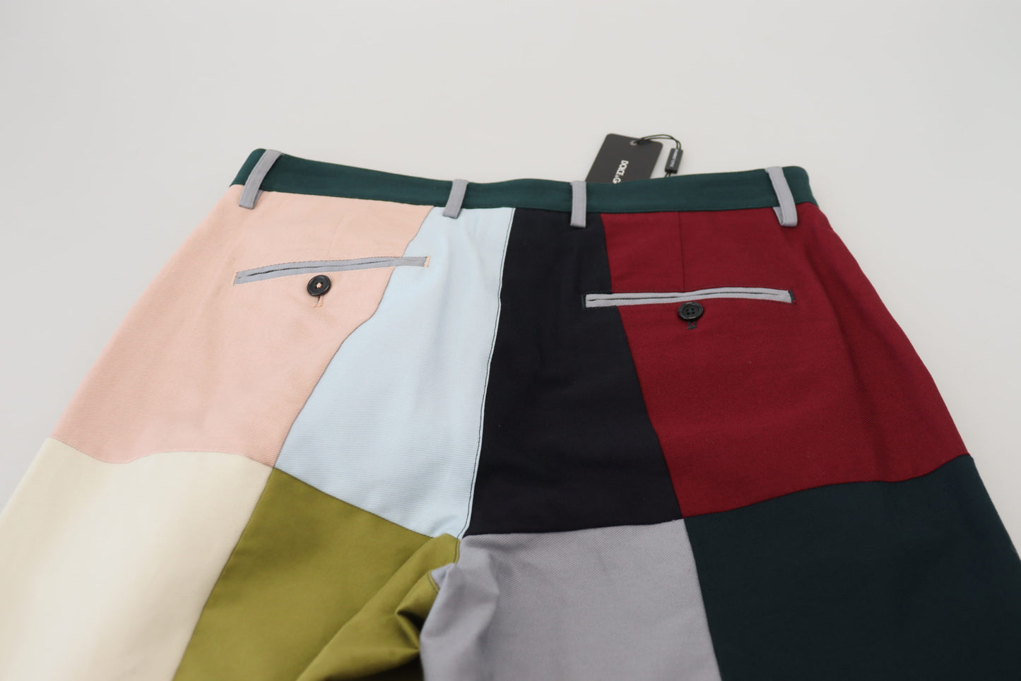 Dolce & Gabbana Multicolor Cotton Patchwork Pants Dolce & Gabbana