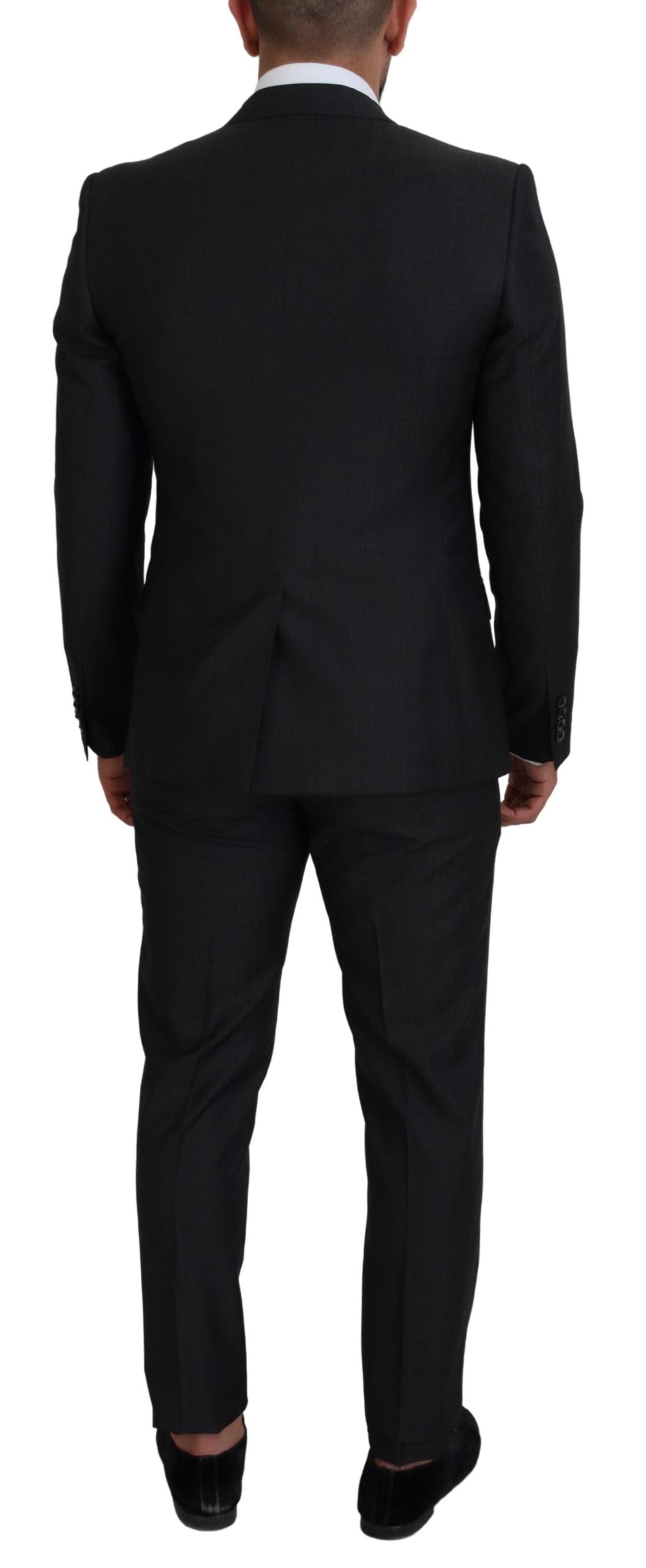 Dolce & Gabbana Gray MARTINI 3 Piece Slim Fit Suit Dolce & Gabbana