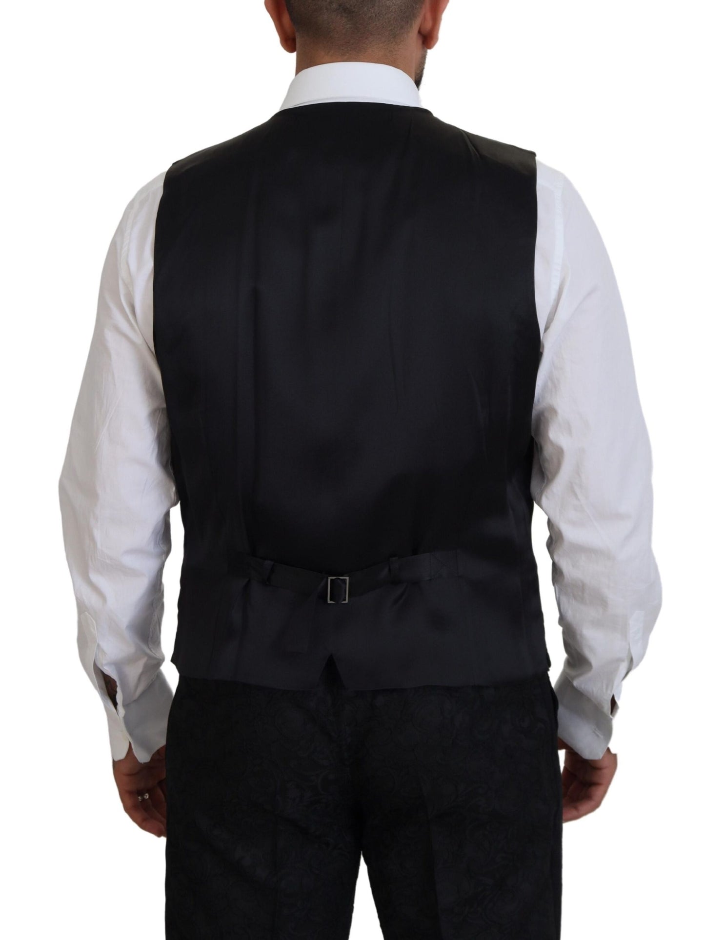 Dolce & Gabbana Black Gold Fantasy Tuxedo Slim Fit Suit Dolce & Gabbana