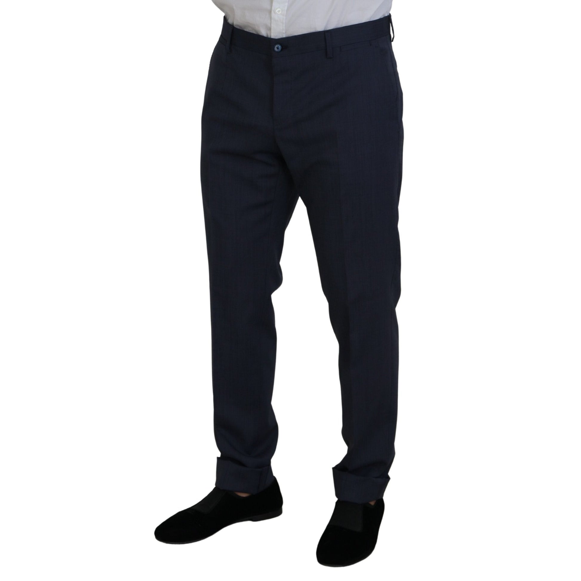 Dolce & Gabbana Blue Wool MARTINI 2 Piece Slim Fit Suit Dolce & Gabbana