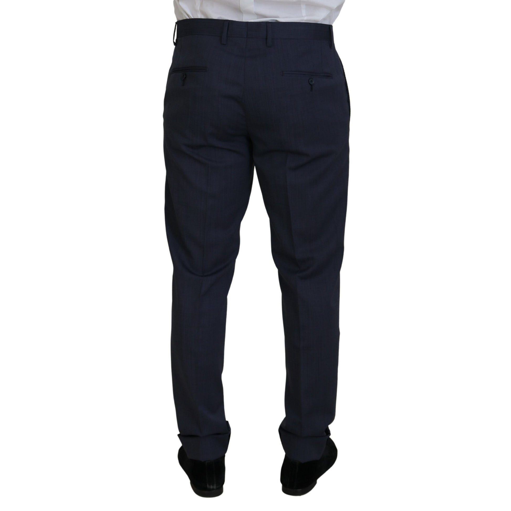 Dolce & Gabbana Blue Wool MARTINI 2 Piece Slim Fit Suit Dolce & Gabbana