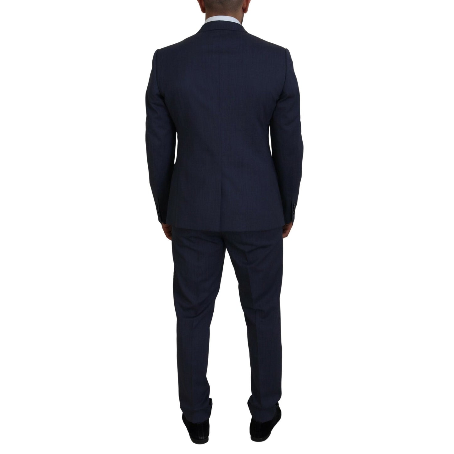 Dolce & Gabbana Blue Wool MARTINI 2 Piece Slim Fit Suit Dolce & Gabbana