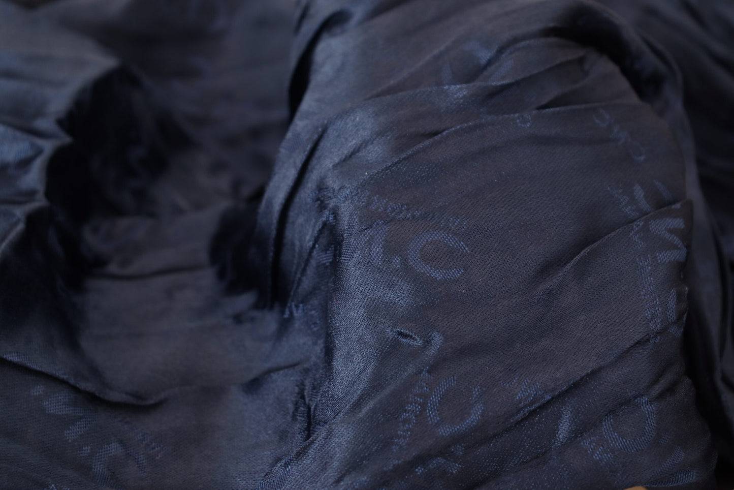 Costume National Blue Silk Shawl Foulard Fringes Scarf Costume National