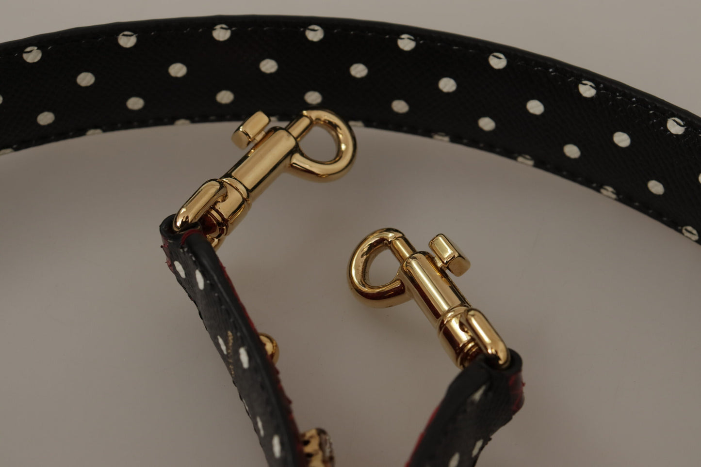 Dolce & Gabbana Red Python Leather Crystals Reversible Shoulder Strap Dolce & Gabbana