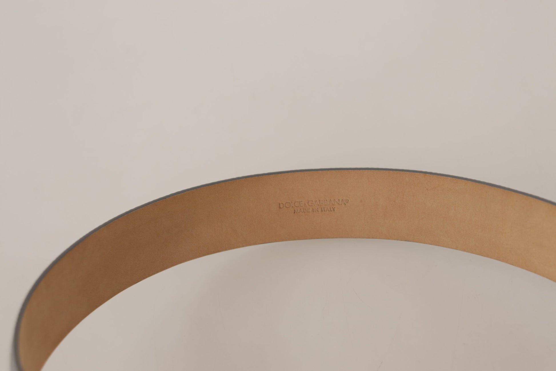 Dolce & Gabbana Metallic Silver Leather Metal Waist Buckle Belt Dolce & Gabbana