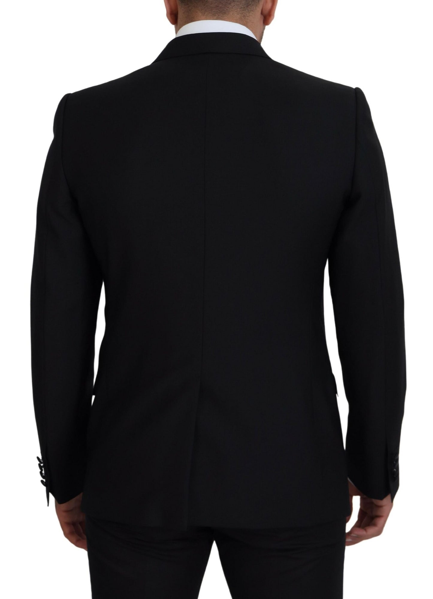 Dolce & Gabbana Black Slim Fit Formal Martini Blazer Dolce & Gabbana