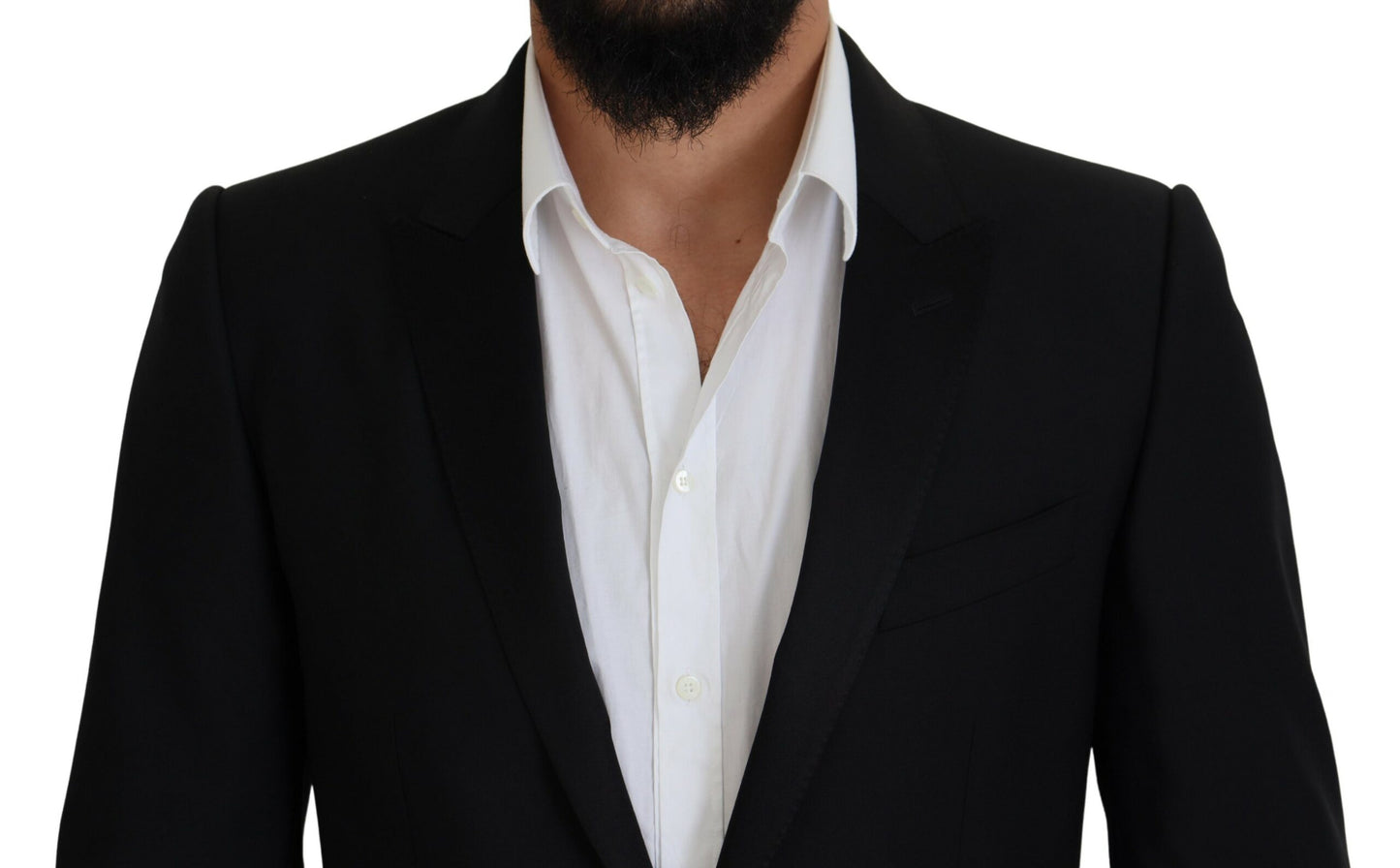 Dolce & Gabbana Black Slim Fit Formal Martini Blazer Dolce & Gabbana
