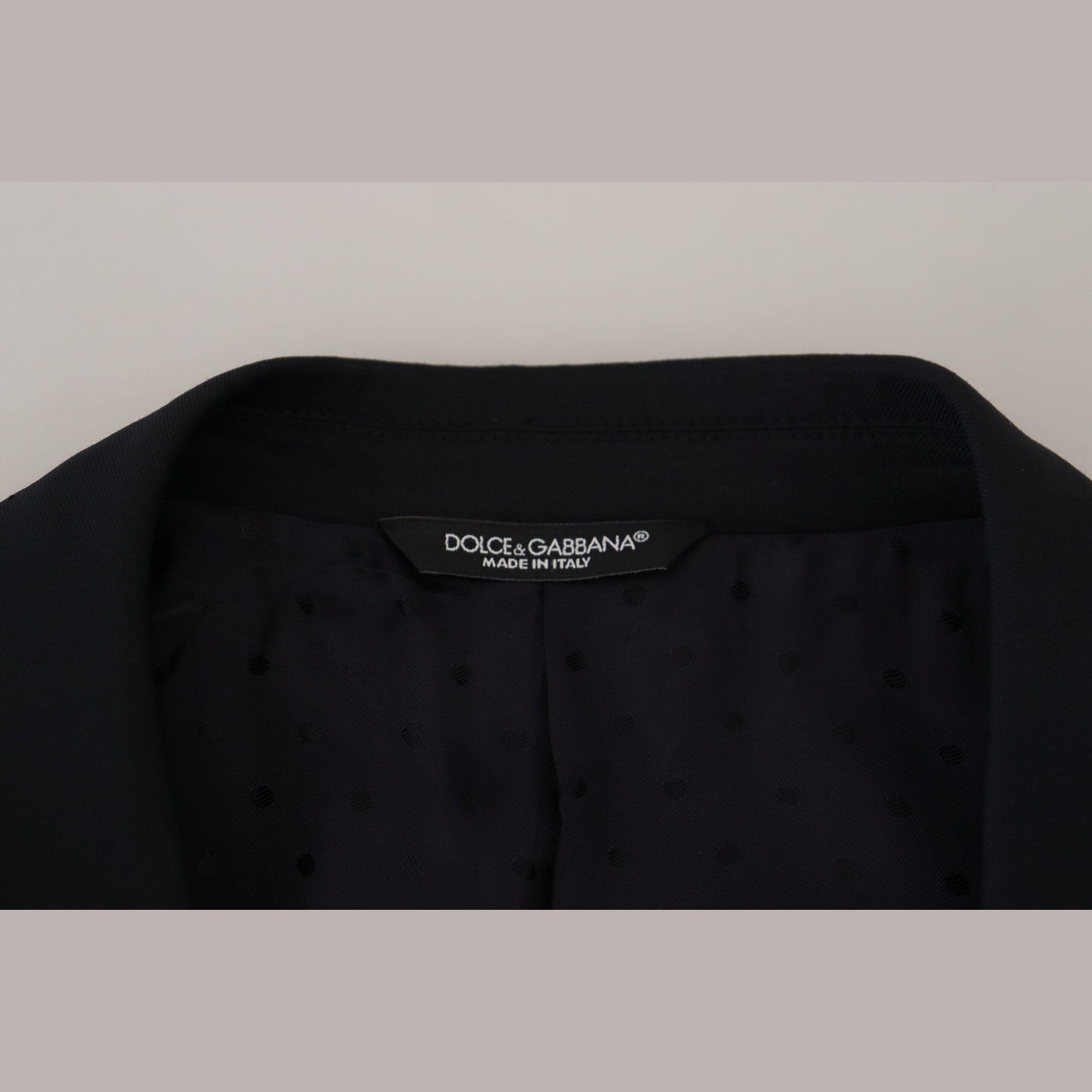 Dolce & Gabbana Dark Blue Wool Formal Sicilia Blazer Dolce & Gabbana