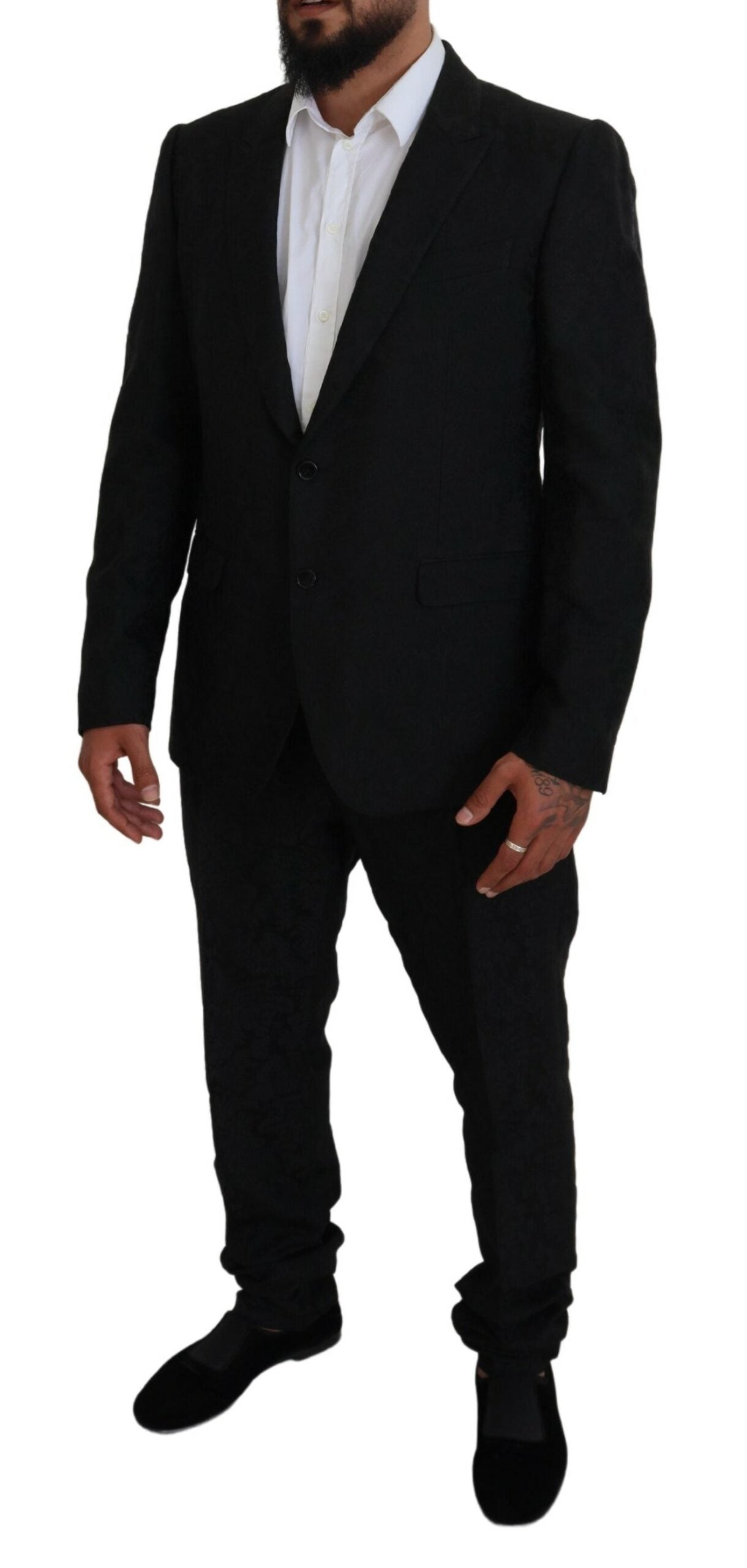 Dolce & Gabbana Black Single Breasted 2 Piece MARTINI Suit Dolce & Gabbana