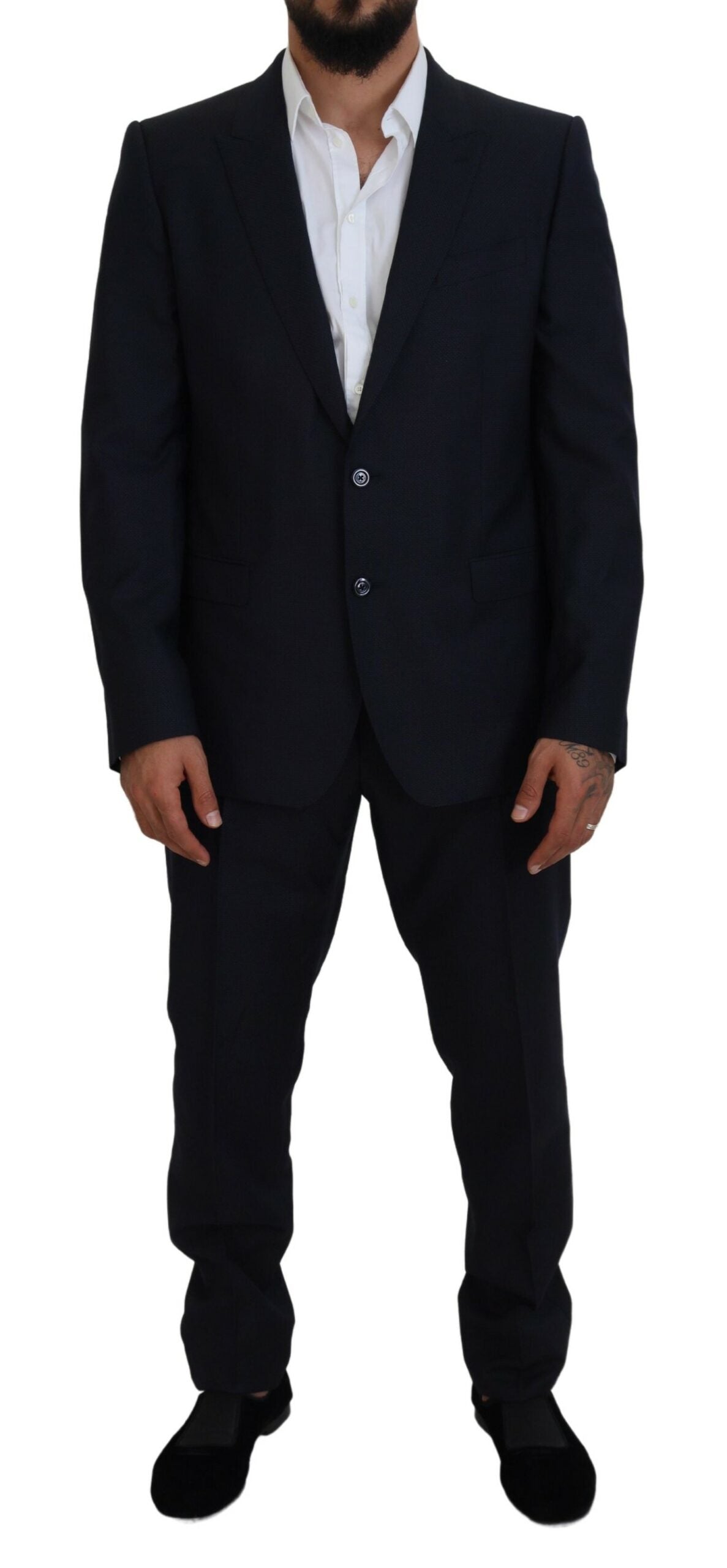 Dolce & Gabbana Blue Single Breasted 2 Piece MARTINI Suit Dolce & Gabbana