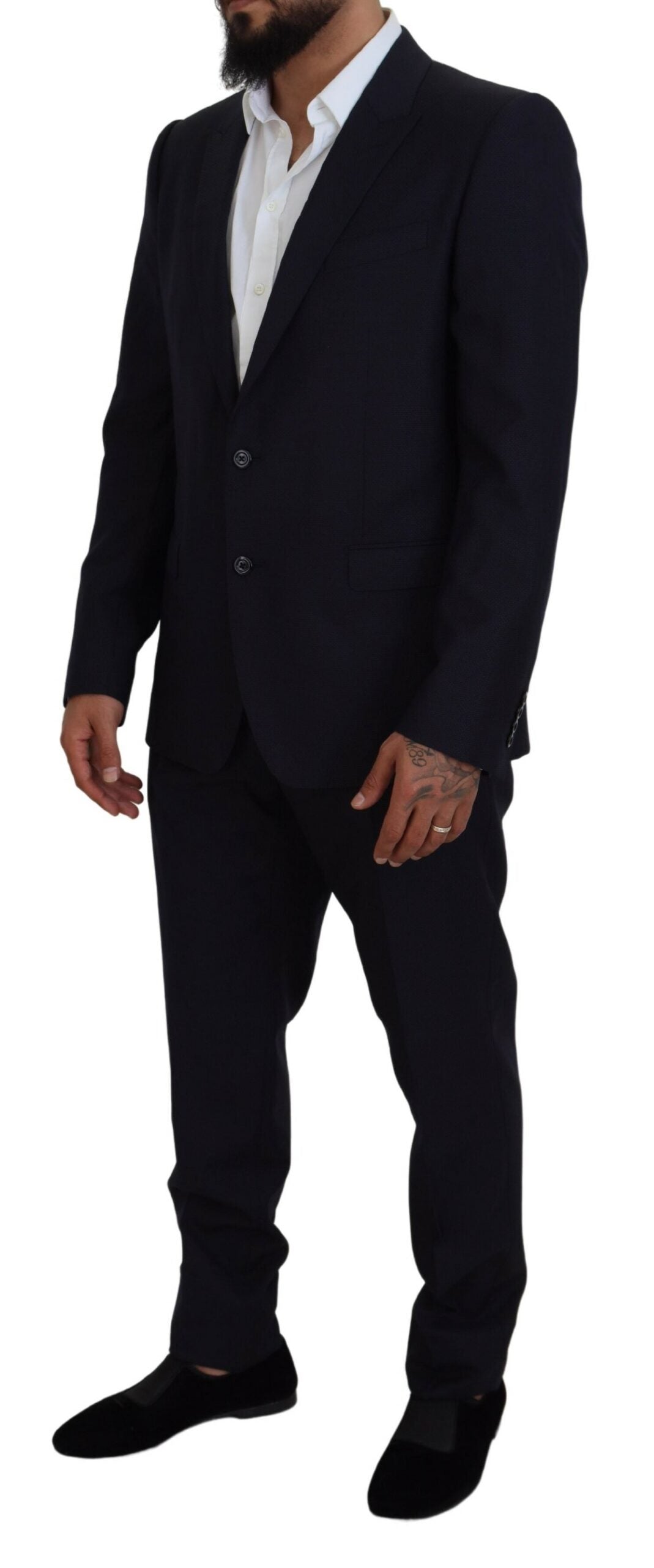 Dolce & Gabbana Blue Single Breasted 2 Piece MARTINI Suit Dolce & Gabbana