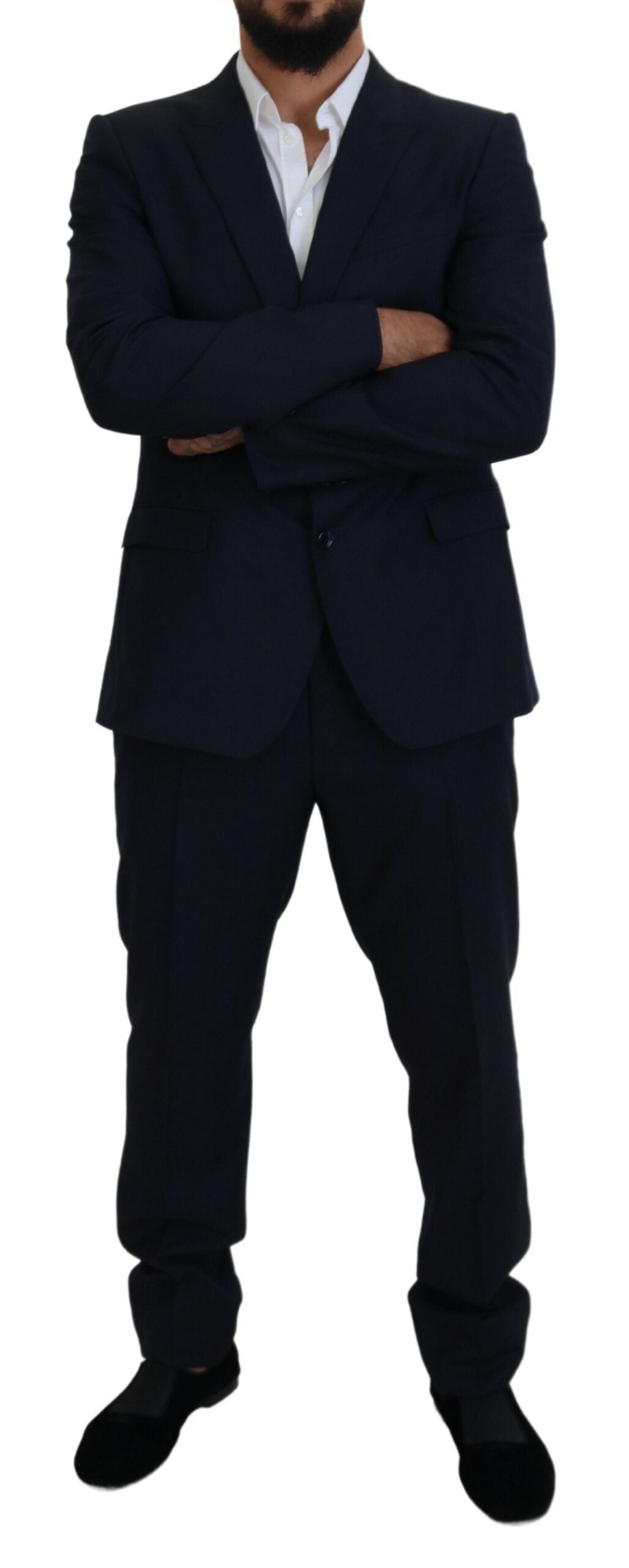 Dolce & Gabbana Blue Single Breasted 2 Piece MARTINI Suit Dolce & Gabbana