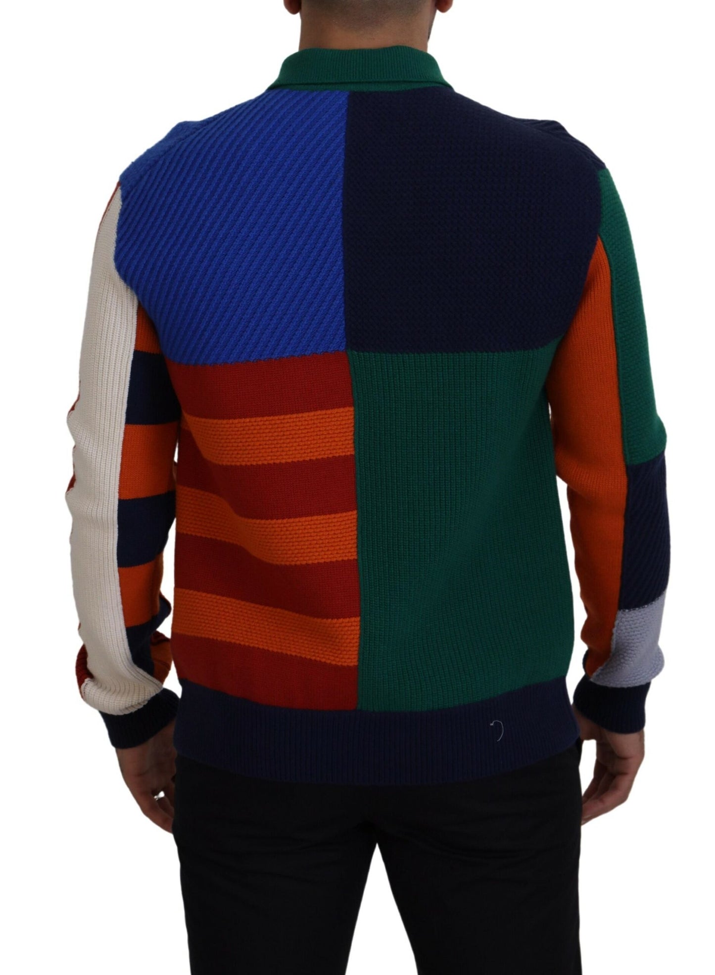 Dolce & Gabbana Multicolor Stripes Wool Pullover Sweater Dolce & Gabbana