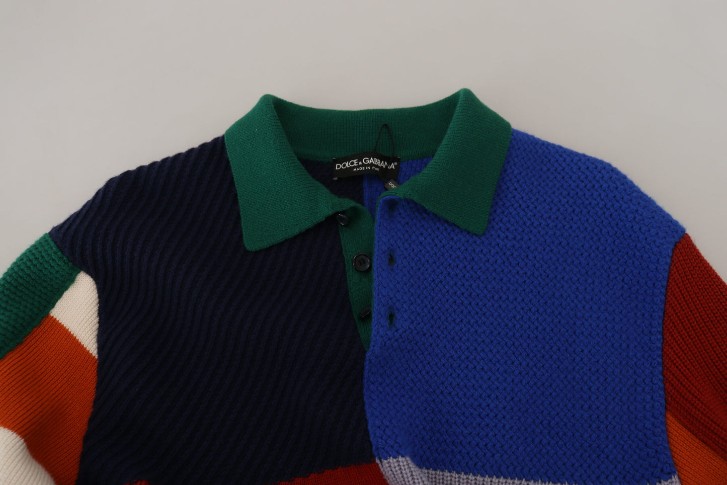 Dolce & Gabbana Multicolor Stripes Wool Pullover Sweater Dolce & Gabbana
