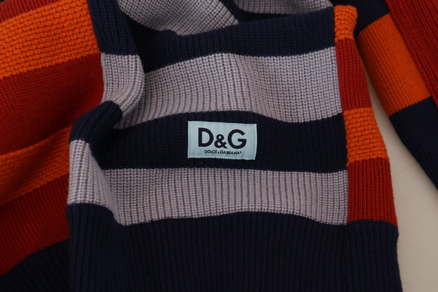 Dolce & Gabbana Multicolor Stripes Wool Pullover Sweater Dolce & Gabbana