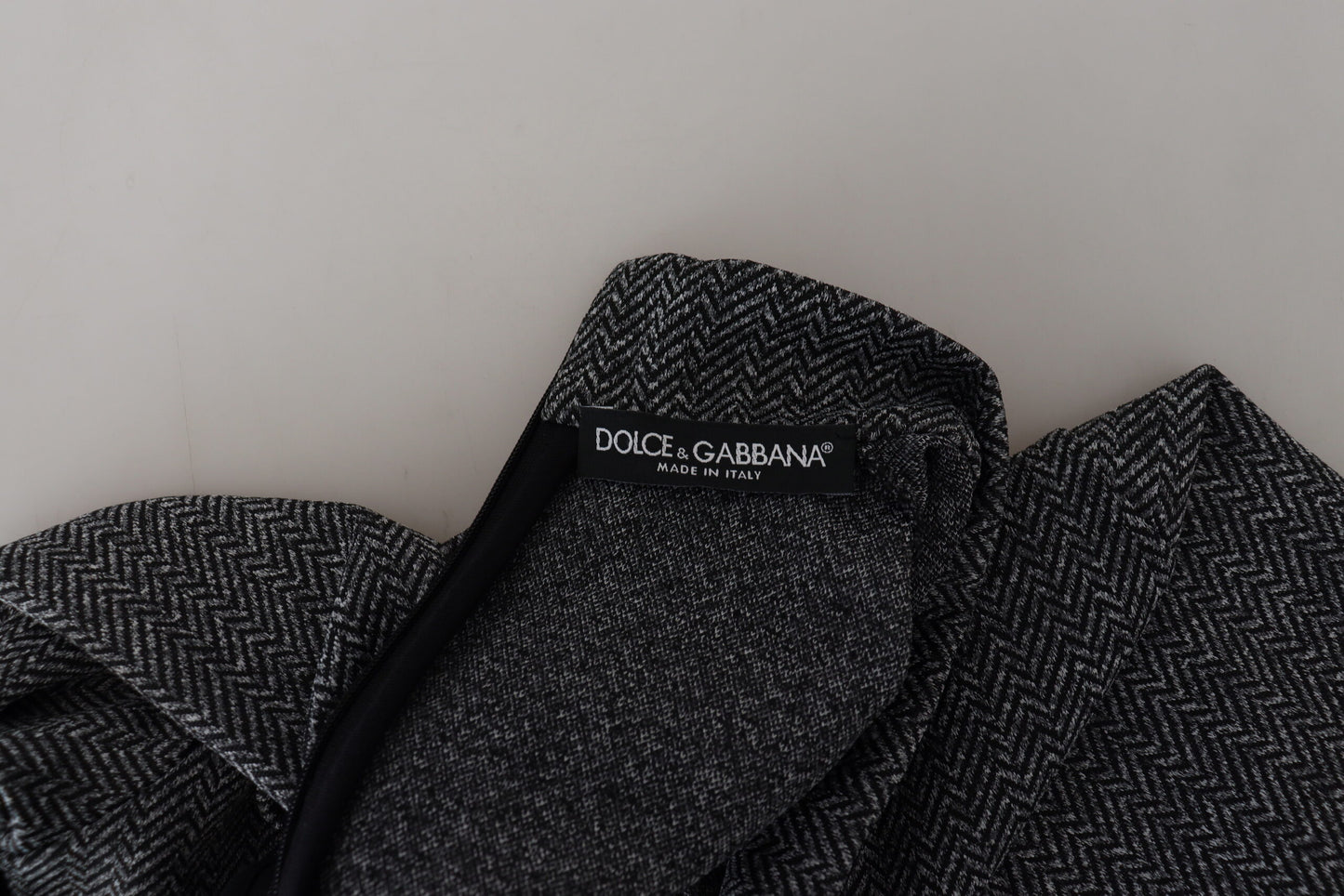 Dolce & Gabbana Dark Gray Nylon Turtleneck Pullover Sweater Dolce & Gabbana