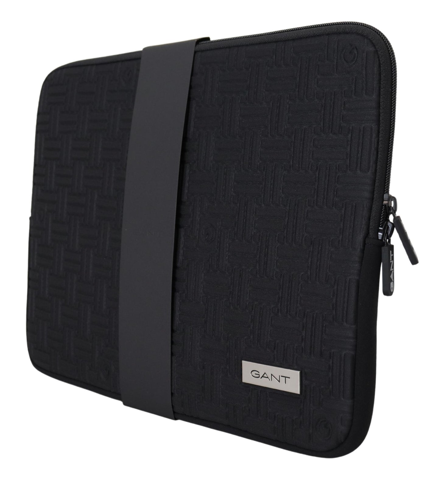 Gant Black Padded Pouch Bag Zipper Cover Sleeve Case Gant