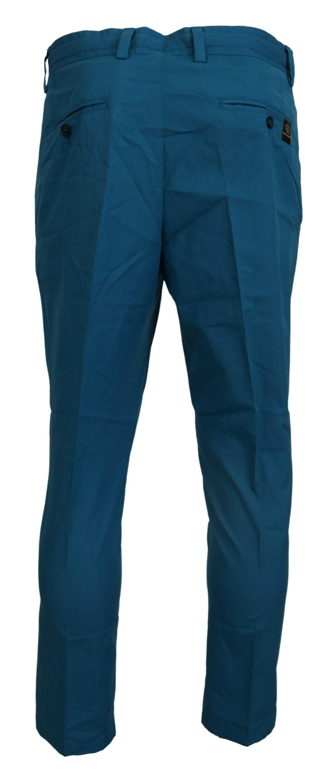 Dolce & Gabbana Blue Cotton Chinos Trousers Pants Dolce & Gabbana