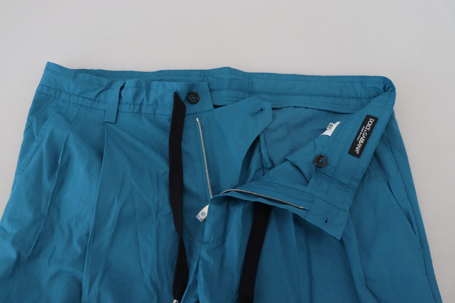 Dolce & Gabbana Blue Cotton Chinos Trousers Pants Dolce & Gabbana