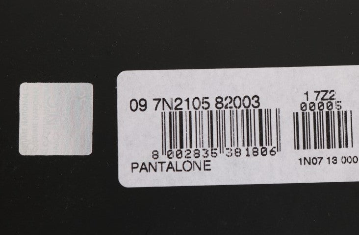 Costume National Black Slim Fit Cotton Stretch Pants Costume National