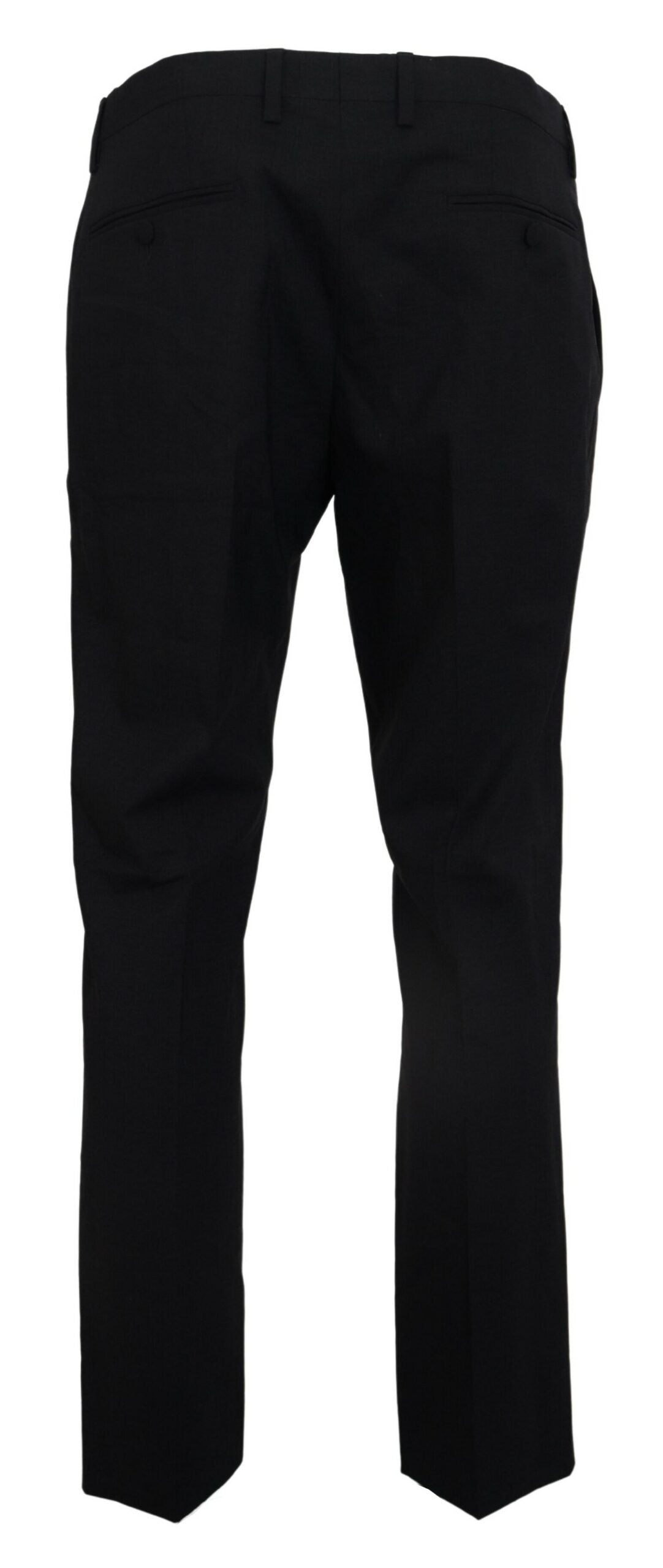 Dolce & Gabbana Gray Wool Stretch Dress Formal Slim Fit Pant Dolce & Gabbana