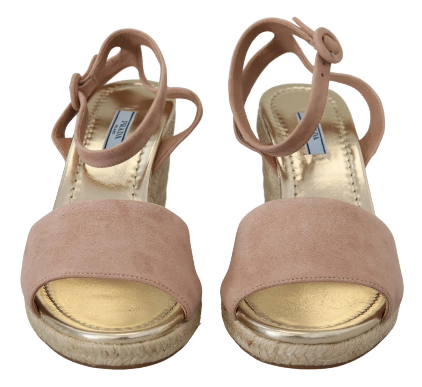 Prada Pink Suede Leather Ankle Strap Sandals Prada