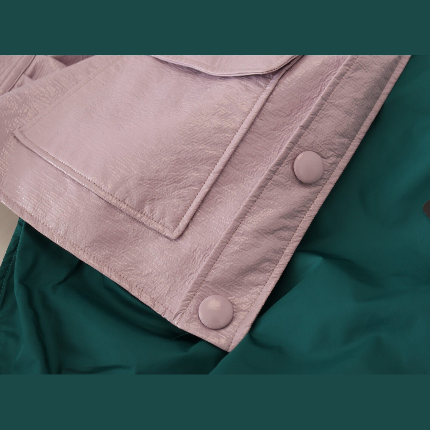 Dolce & Gabbana Purple Cotton Button Down Cropped Jacket