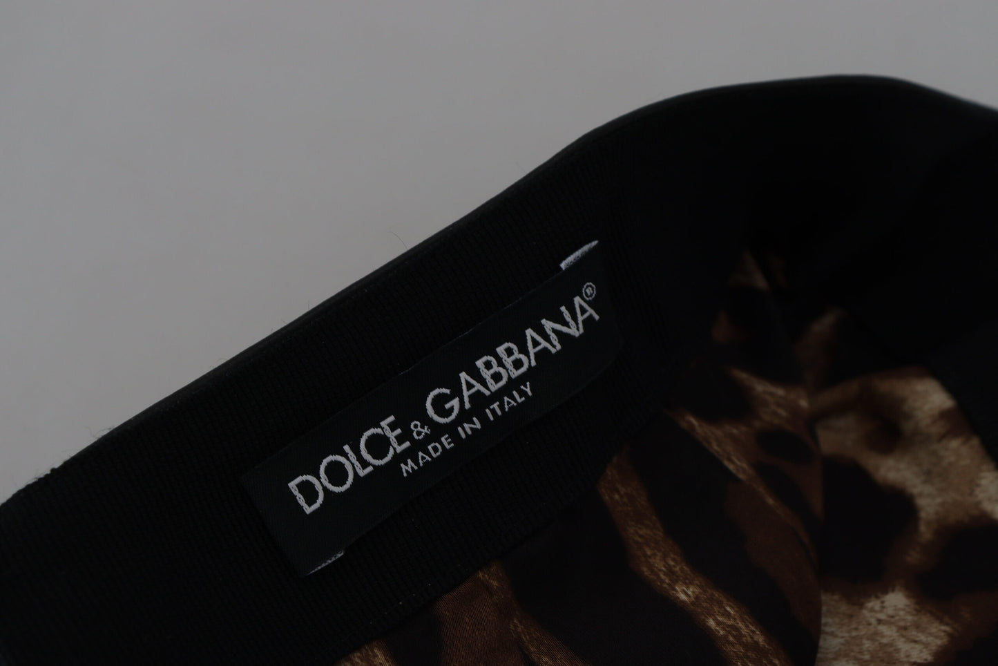 Dolce & Gabbana Black Lambskin Leather A-line Mini Skirt Dolce & Gabbana