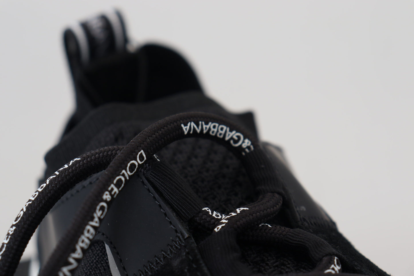 Dolce & Gabbana Black Mesh Sorrento Trekking Sneakers Shoes Dolce & Gabbana