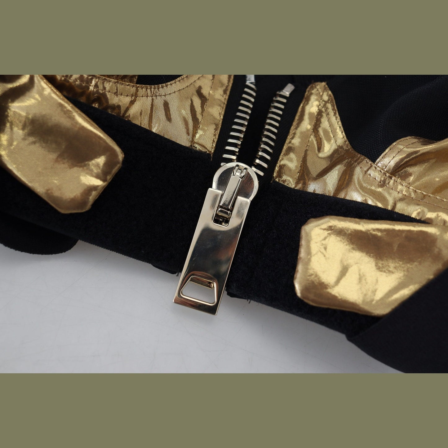 Dolce & Gabbana Black Gold Sleeveless Cropped Bustier Top Dolce & Gabbana