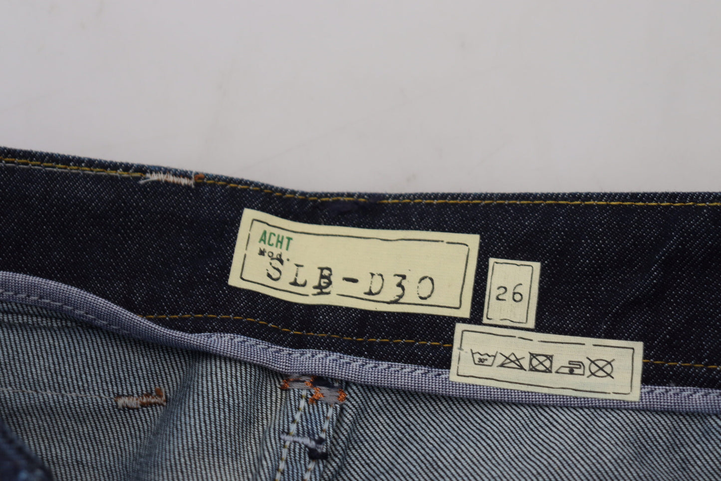 Acht Blue Cotton Low Waist Slim Fit Women Casual Jeans Acht
