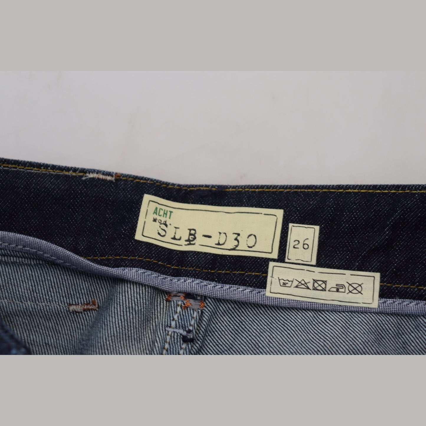 Acht Blue Cotton Low Waist Slim Fit Women Casual Jeans Acht