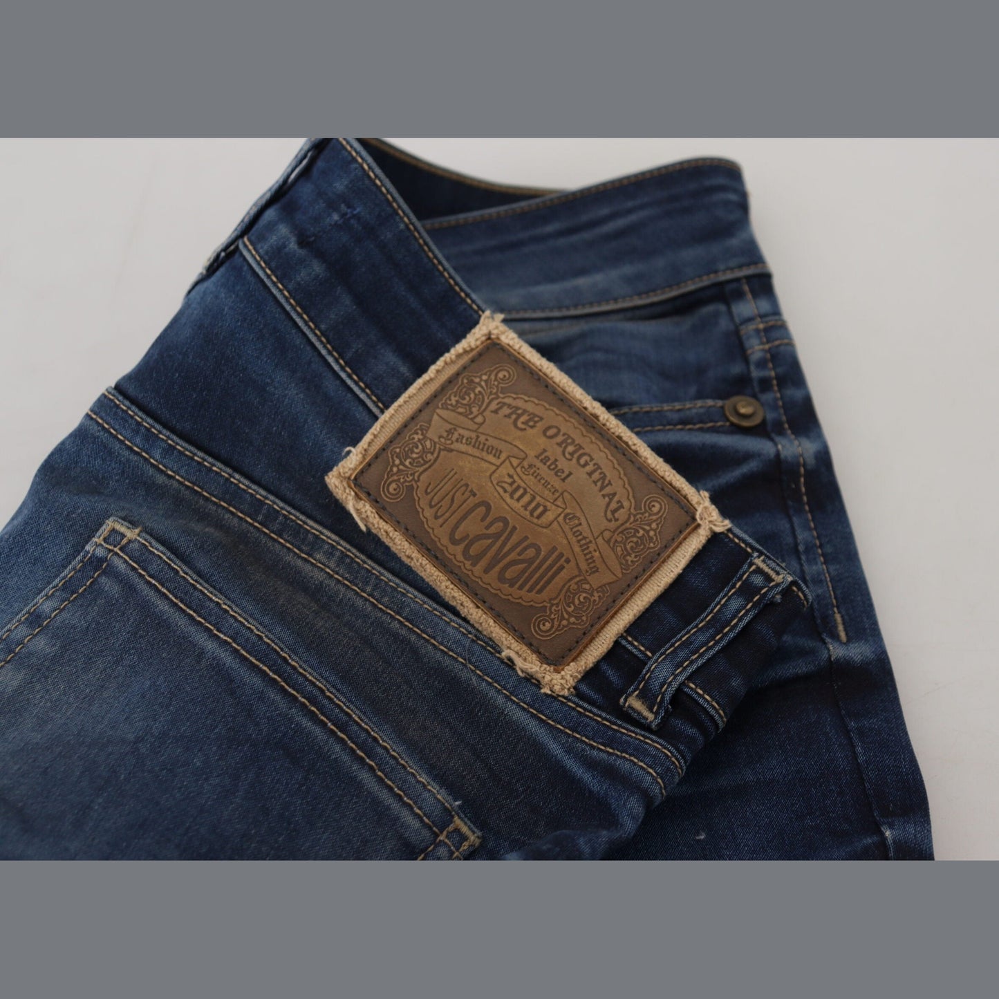 Just Cavalli Blue Cotton Women Casual Denim Jeans