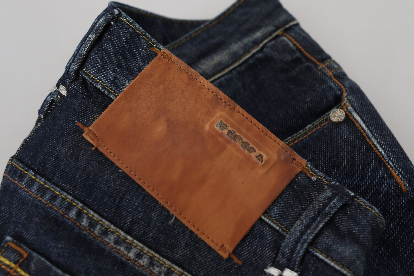 Acht Blue Cotton Slim Fit Women Casual Denim Jeans Acht