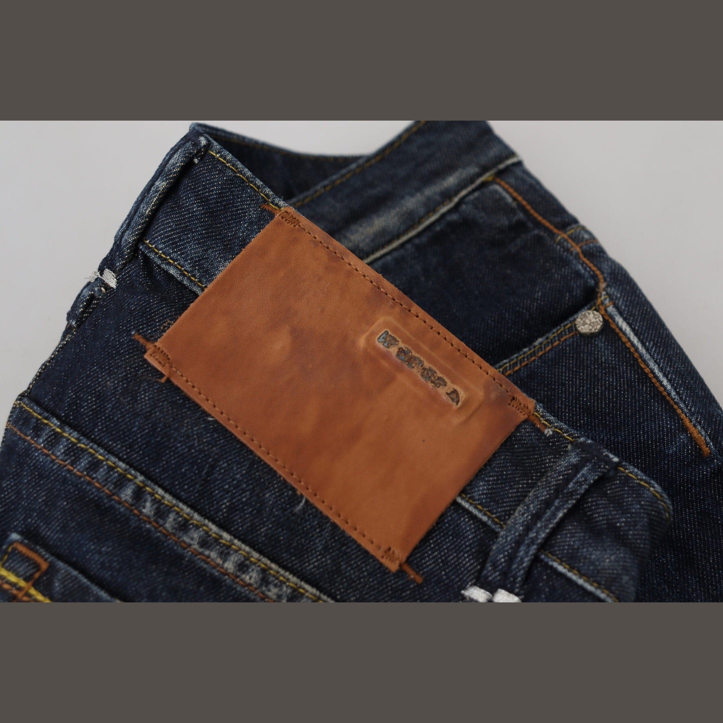 Acht Blue Cotton Slim Fit Women Casual Denim Jeans Acht