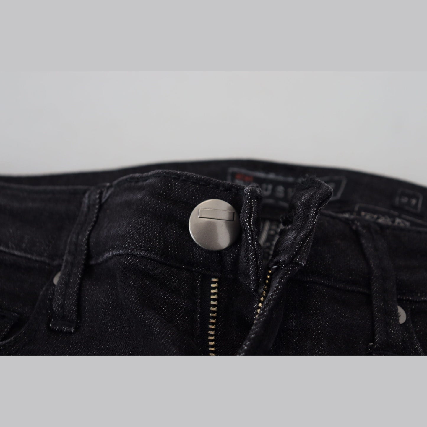 Acht Black Cotton Slim Fit Women Casual Denim Jeans Acht