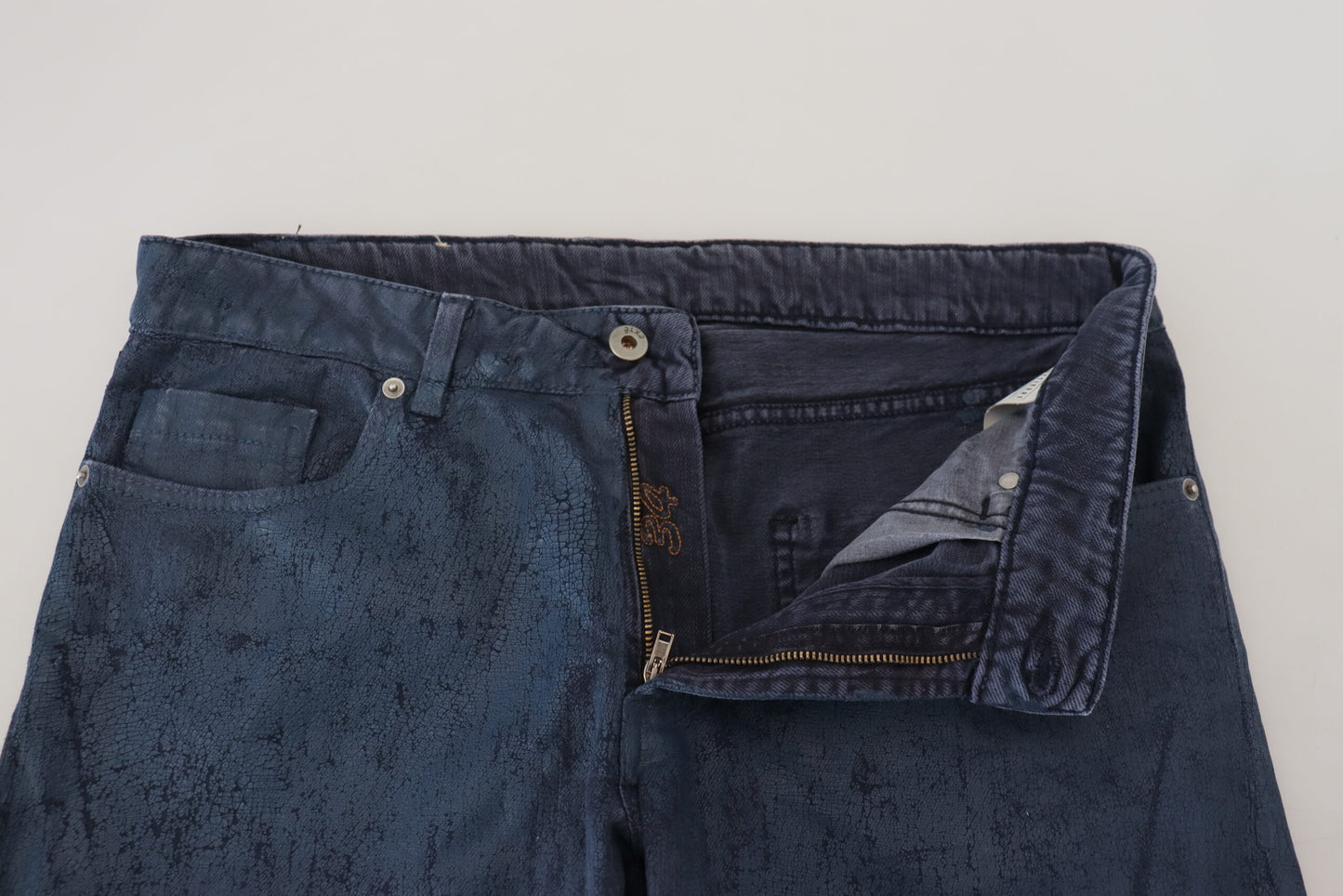 Exte Blue Cotton Tapered Slim Fit Men Casual Denim Jeans Exte