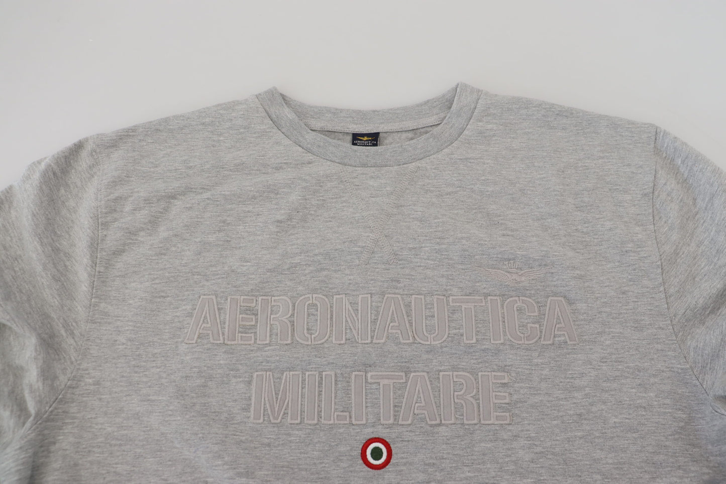 Aeronautica Militare Gray Men Pullover Sweatshirt Sweater Aeronautica Militare
