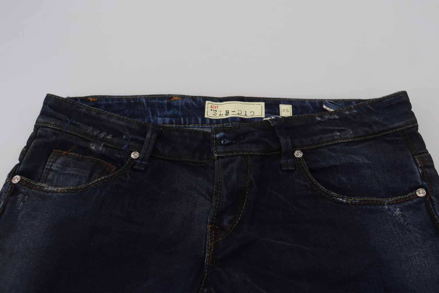 Acht Blue Low Waist Slim Fit Women Denim Jeans Acht