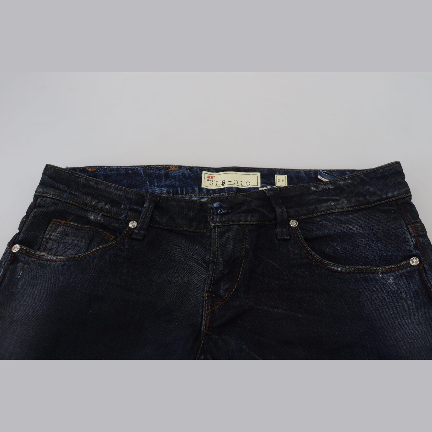 Acht Blue Low Waist Slim Fit Women Denim Jeans Acht