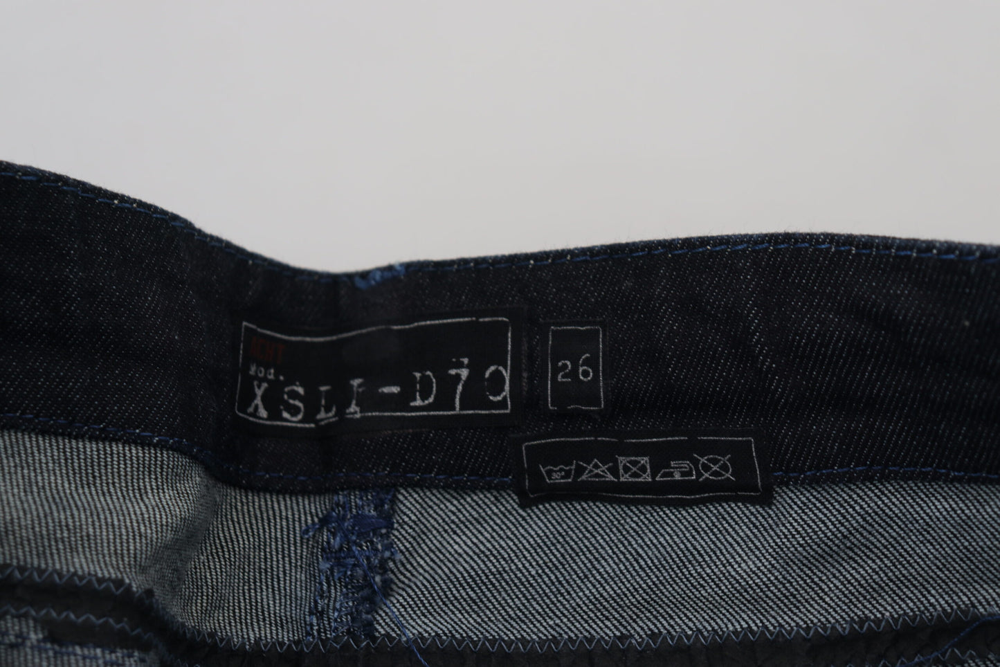 Acht Dark Blue Low Waist Slim Fit Women Denim Jeans Acht