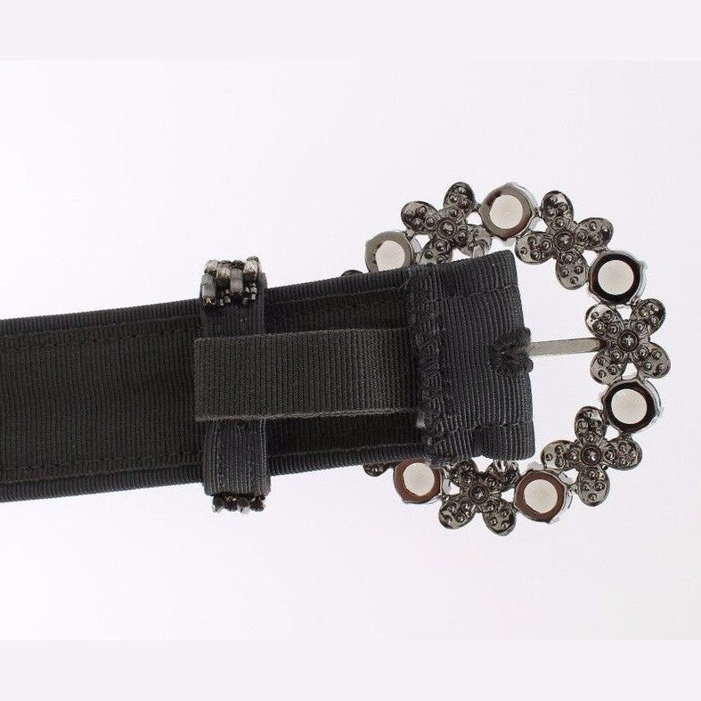 Dolce & Gabbana Multicolor Wide Crystal Buckle Sequined Belt Dolce & Gabbana
