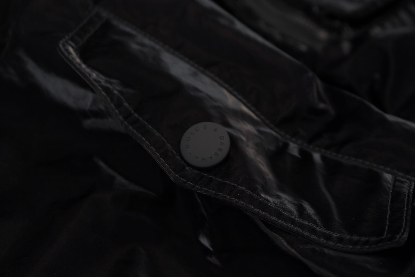 Dolce & Gabbana Black Nylon Hooded Full Zip Bomber Jacket Dolce & Gabbana