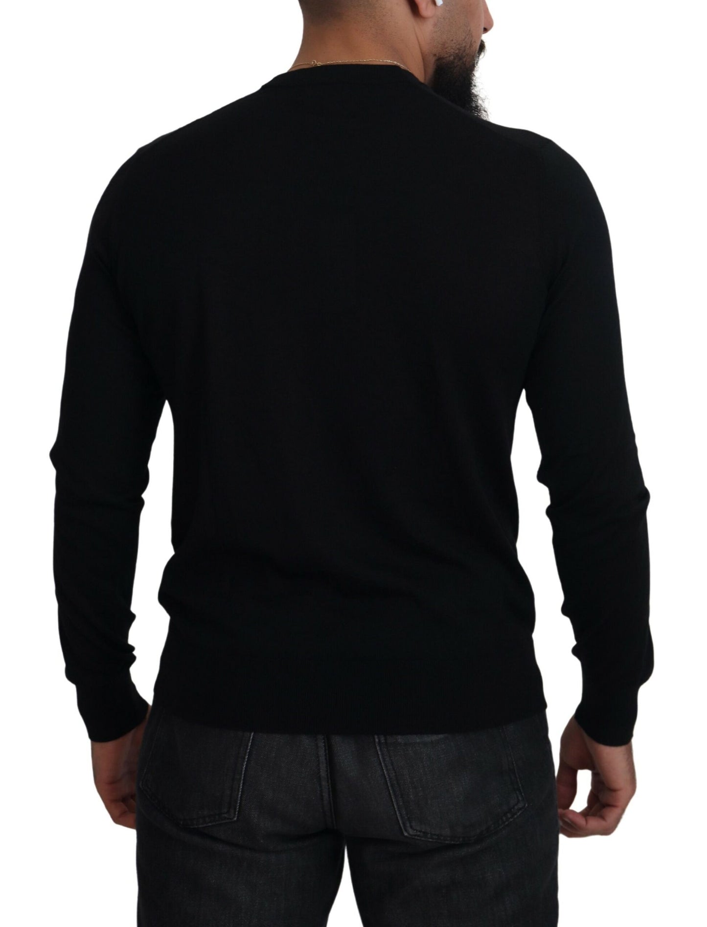Dolce & Gabbana Black Cashmere Button Down Cardigan Sweater Dolce & Gabbana