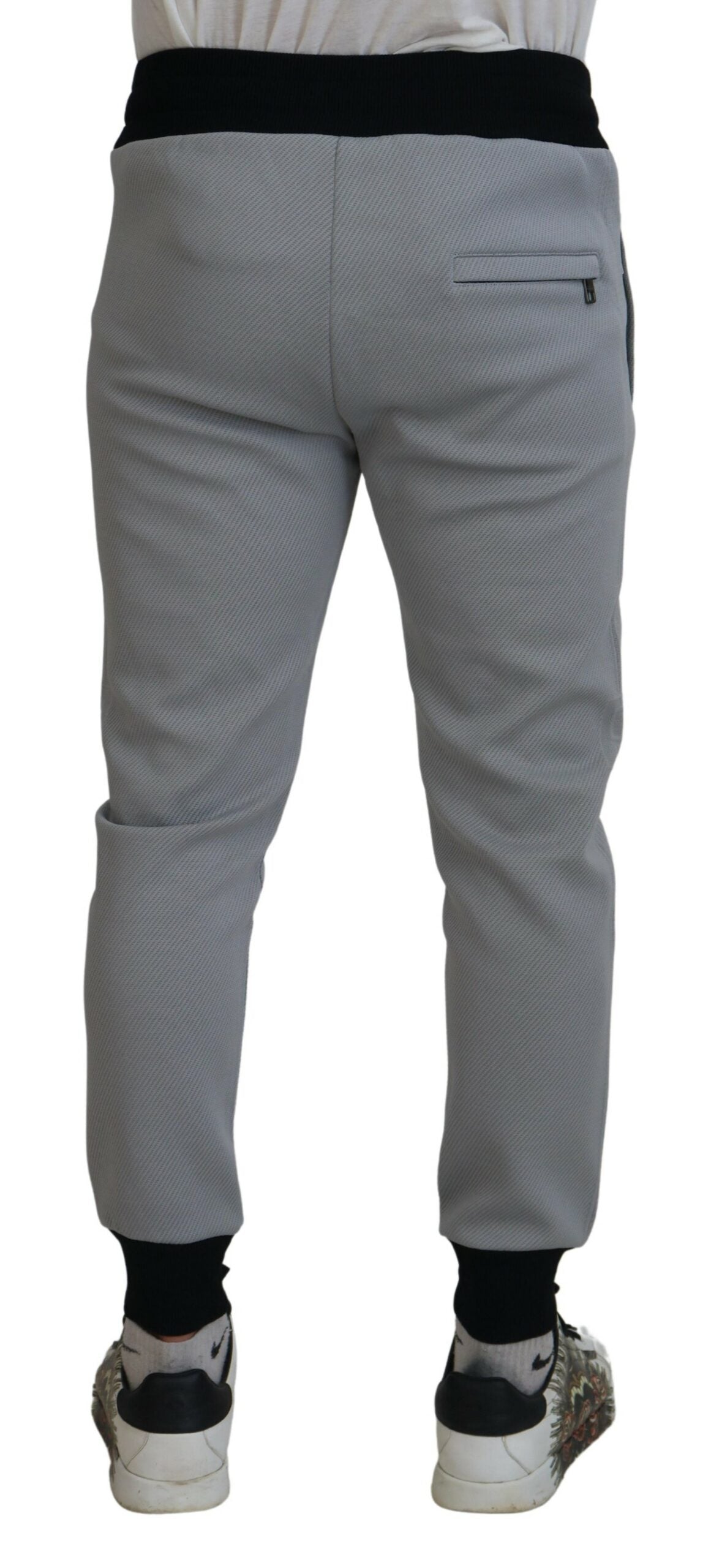 Dolce & Gabbana Gray Polyester Sweatpants Jogger Pants Dolce & Gabbana