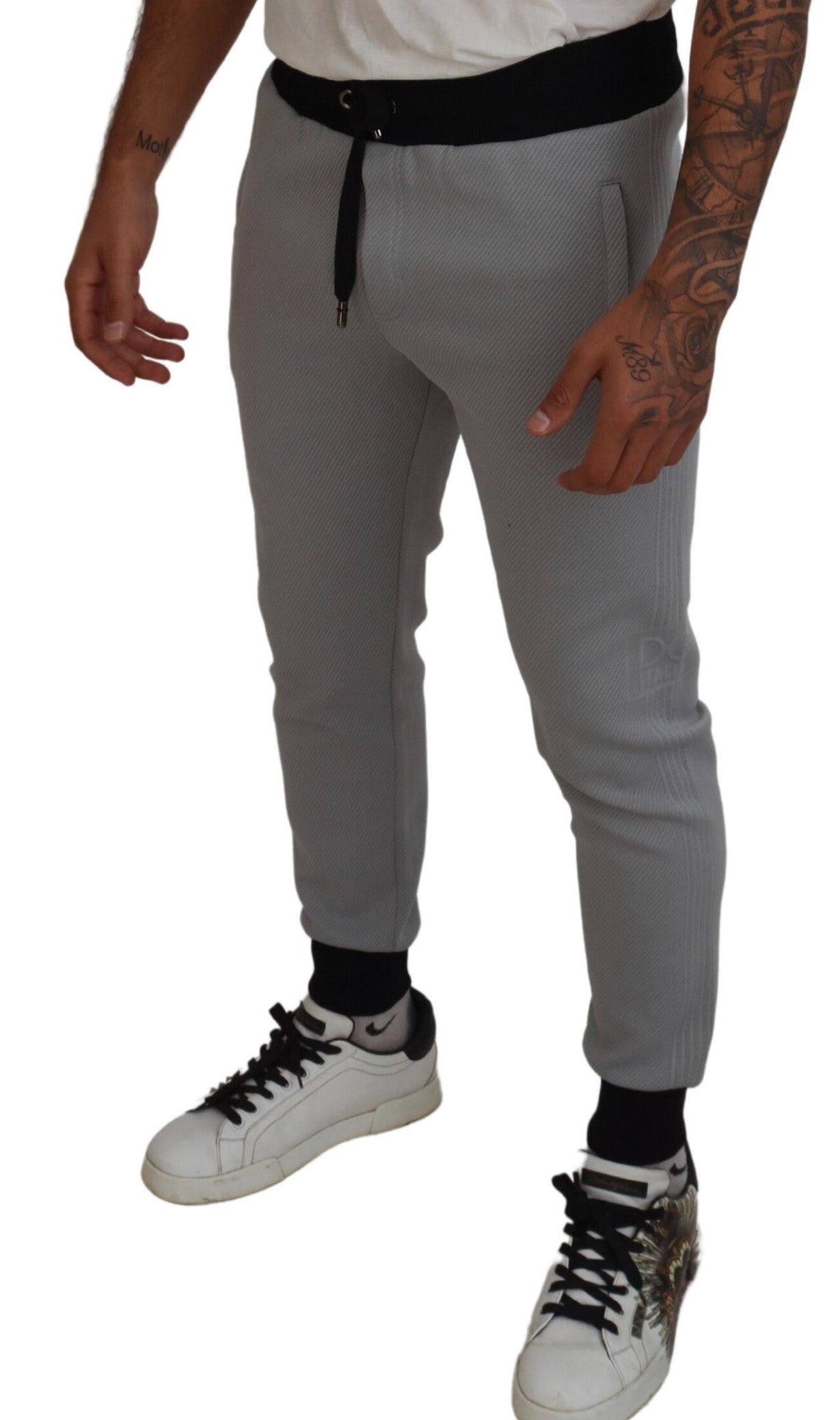 Dolce & Gabbana Gray Polyester Sweatpants Jogger Pants Dolce & Gabbana