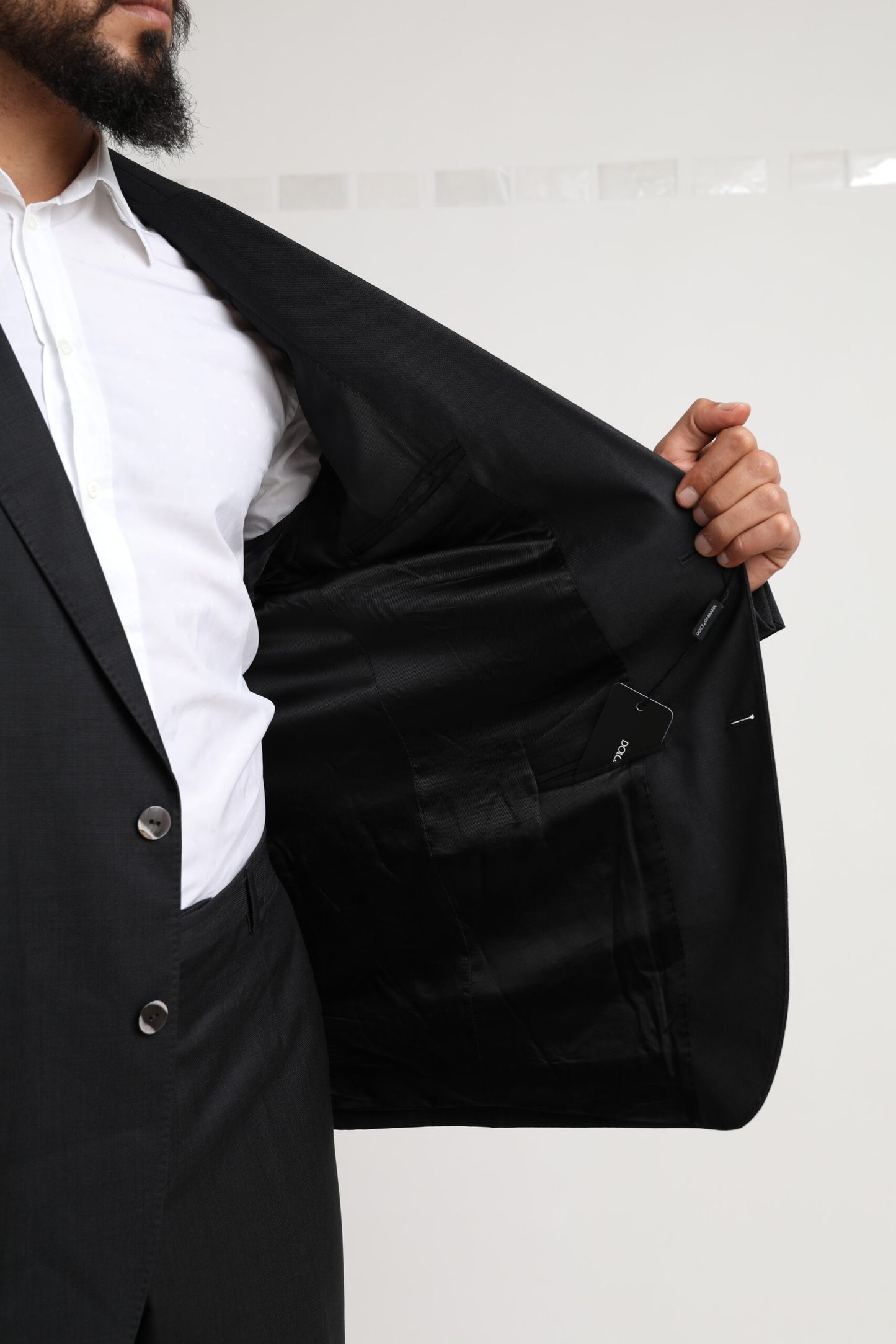 Dolce & Gabbana Black MARTINI Single Breasted 2 Piece Suit Dolce & Gabbana