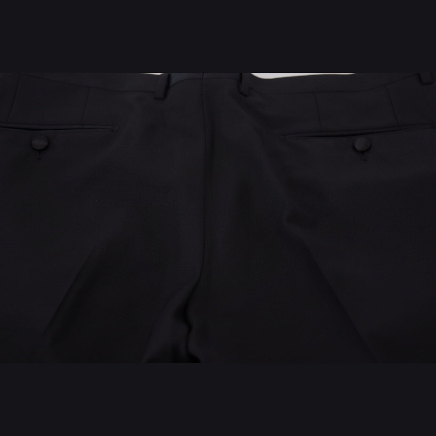 Dolce & Gabbana Black Dress Wool Silk Trouser Pants Dolce & Gabbana