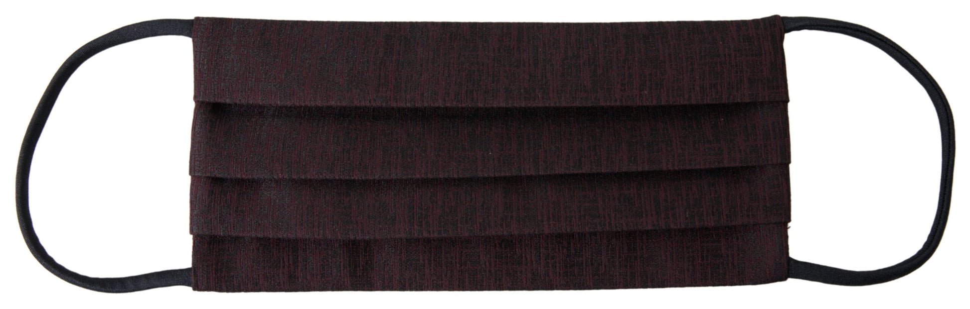 Dolce & Gabbana Maroon Pleated Elastic Ear Strap Face Mask Dolce & Gabbana